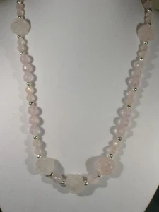 20" Rose Quartz Bead Necklace - Picture 1 of 2