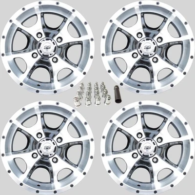 YAMAHA VIKING 700 12" COBRA M/B ATV / UTV ALUMINUM WHEELS ( SET 4 ) IRS11K - Image 1 of 4