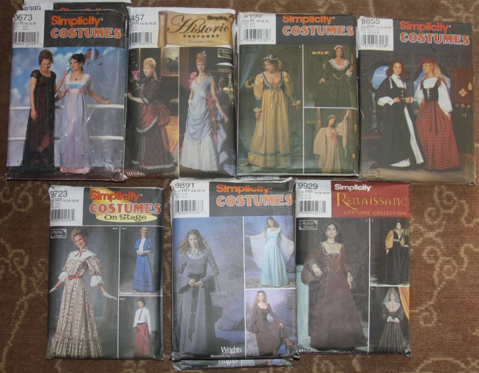 CHOOSE Misses Simplicity Theater, Cosplay, Halloween Costume Patterns UNCUT (h12 - Image 1 of 1