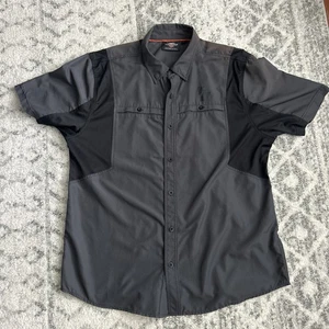 Camisa Harley Davidson Abotonada/Camisa Abotonada Gris y Negra Talla XL - Imagen 1 de 9