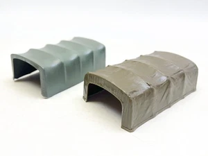 1/35 Truck Model Canvas covers x2 suitable for US 2.5 Ton 6x6 Cargo Truck - Picture 1 of 4