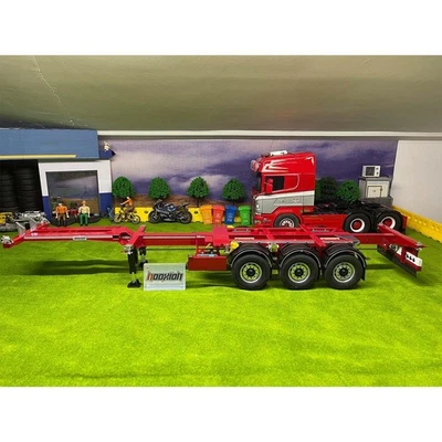 FuryBear 3 Axles Frame Trailer with LED for Tamiya 1/14 Scale RC Tractor Truck - Image 1 of 4