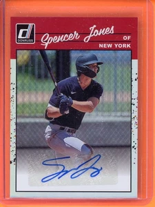 Spencer Jones Retro 1990 Signatures 2023 Donruss #90S-SJ - Picture 1 of 2