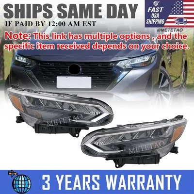 Left or Right Side LED Headlight Assembly For 2024-2025 Nissan Sentra SR Model — 第 1/4 张图片