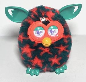 Hasbro Furby Boom 2012 Teal con stelle arancio/salmone testato e perfettamente funzionante - Foto 1 di 9