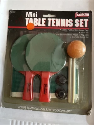 Franklin Ping Pong Paletas 2 Jugadores Juego de Tenis de Mesa Kit de Pádel Deportes f2 Foto 1 de 4