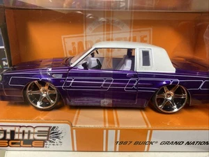 JADA TOYS 1987 BUICK GRAND NATIONAL CANDY PURPLE /WITH UPGRADED CHROME RIMS - Picture 1 of 12