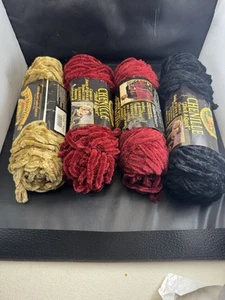 LION BRAND Chenille Thick Quick Yarn 15 Skeins 1500 Yds All Together. - Picture 1 of 5