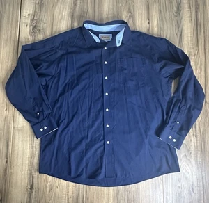ARIAT Herren Langarmhemd mit Knopfleiste faltenfrei marine XXL - Bild 1 von 15