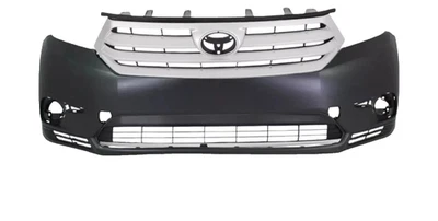 Conjunto de cubierta de parachoques delantero fascia y rejilla cromada Toyota Highland para 2011-2013 Foto 1 de 4
