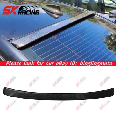 Fits BMW M5 F90 G30 530i 540i M550i 2018-23 Carbon Fiber/Black Rear Roof Spoiler - Image 1 of 4