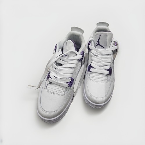 Sneakers Air Jordan 4 unisex viola metallizzato taglia 7 retrò Air Jordan