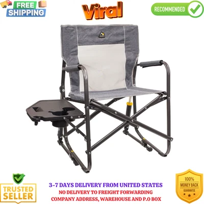 GCI Outdoor Freestyle Rocker Chair with Side Table