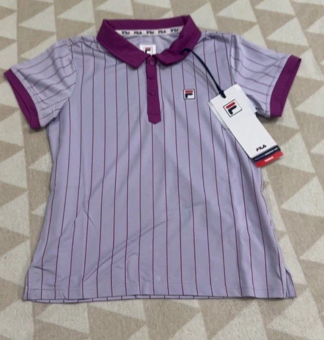 Polo de tênis feminino Fila Performance icônico BB1 - pétala de orquídea / roxo - Imagem 1 de 2