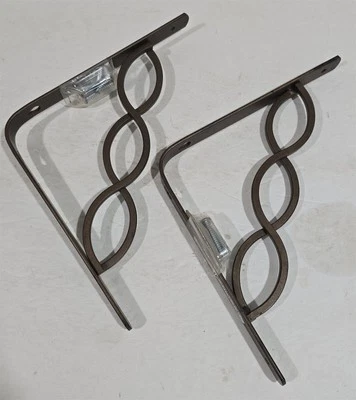 2 (1 Par) Soportes de Estante Rubbermaid Bronce 8" Desplazamiento Celta Sin Usar Foto 1 de 4