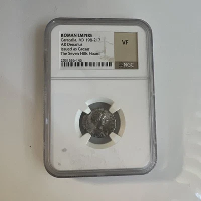 Caracalla, AD 198-217 ROMAN EMPIRE AR Denarius NGC VF20 - Image 1 of 2