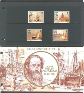 ISLE OF MAN 1987, SAILING SHIPS BOATS PAINTINGS, Sc 327-330, MNH PACK, LOT OF 2 - Picture 1 of 1
