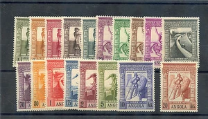 JUEGO VASCO DA GAMMA ANGOLA Sc 274-91 (SG 383-400)**F-VF NH 1938, $500 - Imagen 1 de 1
