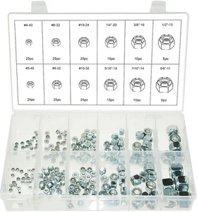 Swordfish 30330 - 210pcs Nylon Insert Lock Nut Assortment - #4-40 to 5/8"-11 - Bild 1 von 2