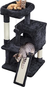 36In Albero per Gatti Torre per Gatti Casetta da Gioco Arrampicatore Stand Mobili con Tiragraffi, - Foto 1 di 9