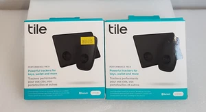 2 X 2-Pack Tile Performance 1 Pro 1 Slim Bluetooth Tracker Item Locator Finder - Picture 1 of 4