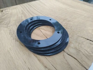 OZ Futura Cygnus Carbon Fibre Replacement Center Cap Rings FULL SET 4 Real CF - Picture 1 of 6