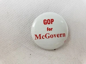 1972 GOP für McGovern George McGovern Präsidentschaftswahlkampf Pin - Bild 1 von 2