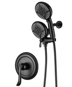 ELLO & ALLO Duscharmatur mit Handbrause mattschwarz ES-B-1001 OHNE VENTIL, VERKLEIDUNG - Bild 1 von 8