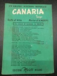 Spartito Musicale - Canaria Tango - Nisa - Edizioni Maietti - Bild 1 von 1