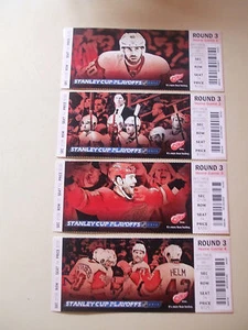 2012 Detroit Red Wings Playoff Tickets (4) Runde 3 Zetterberg ++ EXC L@@K! - Bild 1 von 1
