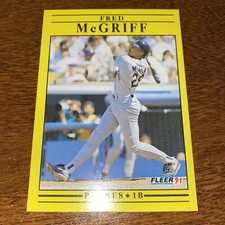1991 Fleer Update Fred McGriff San Diego Padres #U-125 A8