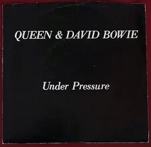Queen & David Bowie Under Pressure b/w Soul Brother Elektra 45 with PS - Imagen 1 de 4