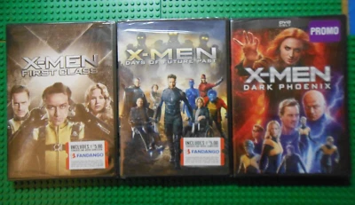 NEW Lot (3) X-Men DVD Movies First Class Dark Phoenix Days of Future Past SEALED - Image 1 of 4