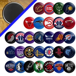 NBA Team Logo Magnet, CHOOSE YOUR TEAM - 2.25" Basketball Fan Great Gift - Picture 1 of 31