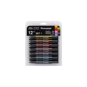 6pc Winsor & Newton ProMarker Drawing Marker Art Pen Sketching Set Vibrant Tones - Picture 1 of 1