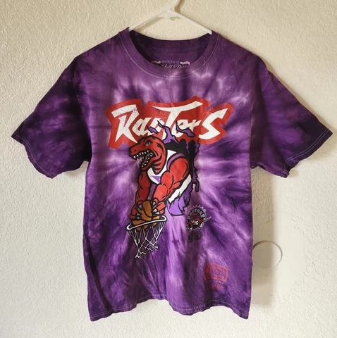 Mitchell & Ness Toronto Raptors Hardwood Classics NBA Tie Dye TShirt Mens Medium Cover