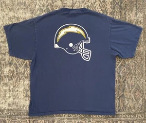Vintage 90s Nike San Diego Chargers Graphic T Shirt NFL Football SZ L - Picture 1 of 7