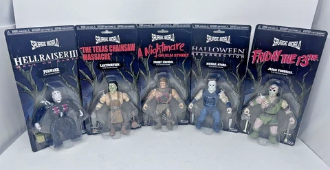 Funko Savage World Horror Series COMPLETE Myers Jason Pinhead Leatherface Freddy Cover
