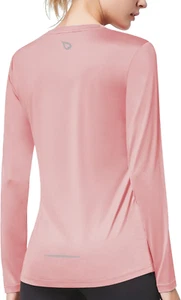 Long Sleeve Workout Tops for Women Running Athletic Shirts Active Quick Dry Ligh - Picture 1 of 12