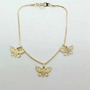 Schmetterling Armband für Frauen Gold Farbe neue Mode Mädchen Handgelenk 840001 - Picture 1 of 4