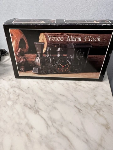 Train Locomotive Galaxy Quartz Analog Alarm Clock Tested Sound Cover