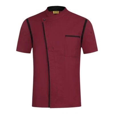 M-XXXL Unisex Short Sleeve Chef Uniform Hotel / Restaurant Jacket HRM Work Wear - Image 1 of 4