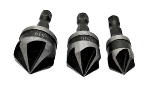 Senker Bohrer Set Ø 12,16,19mm geschärft für Akkuschrauber Sechskant Bit HEX - Bild 1 von 3