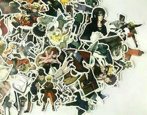 Lote de 100 Calcomanías Paquete de Calcomanías de Anime Naruto Personajes Computadora Computadora Portátil de Pared PS XBOX - Imagen 1 de 12