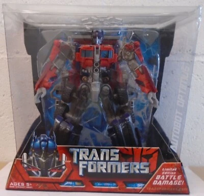 Transformers Movie 2007 Voyager Class Battle Damage Optimus Prime Truck Boxed - Image 1 of 4