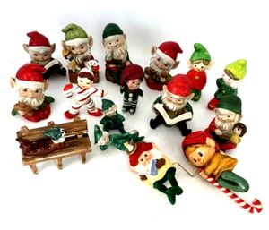 Vintage Porzellan Elfen Lot Zuckerstange Elfe Taiwan Japan Lefton Homco - Bild 1 von 24