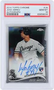 Autographed Jose Abreu White Sox Baseball Slabbed Card Item#13321308 COA