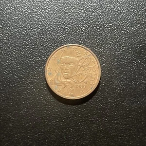 1999 Marianne 1 Euro Cent French Coin France One Circulated Collectible - Picture 1 of 2