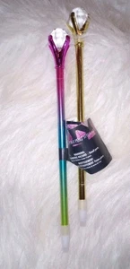 2 Kugelschreiber Diamant Strass Schwarze Tinte 7,75 Zoll Büro Stift Geschenk Fuchsia - Bild 1 von 12