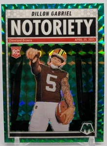 🏈2025 Panini Mosaic Football Dillon Gabriel #19 Notoriety Green Mosaic Rookie🏈 - Picture 1 of 3